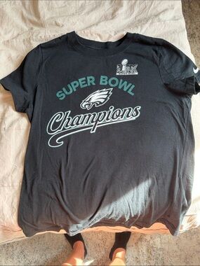 Nike Philadelphia Eagles Black "Super Bowl Champions" Short Sleeve Tee